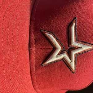 Houston Astros fitted baseball hat size 8